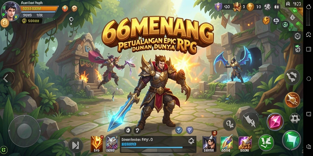 Screenshot menampilkan aksi seru dalam gameplay 66MENANG.