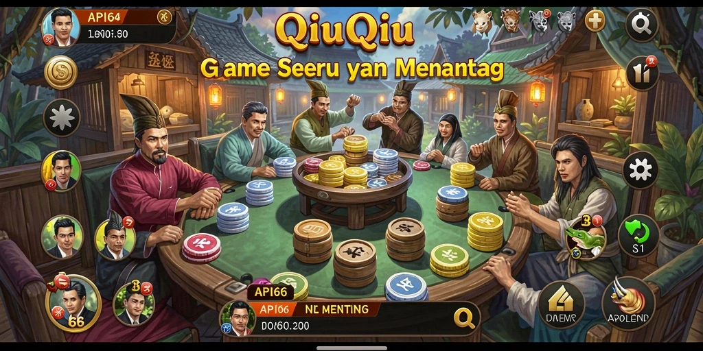 Tampilan menarik dari gameplay QiuQiu API66.