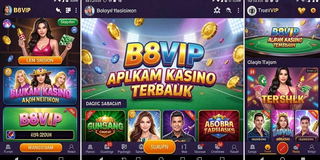 Tampilan menarik dari gameplay kasino B8VIP yang menegangkan.