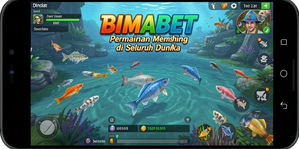 Tampilan gameplay menarik di BIMABET dengan aksi memancing yang seru.