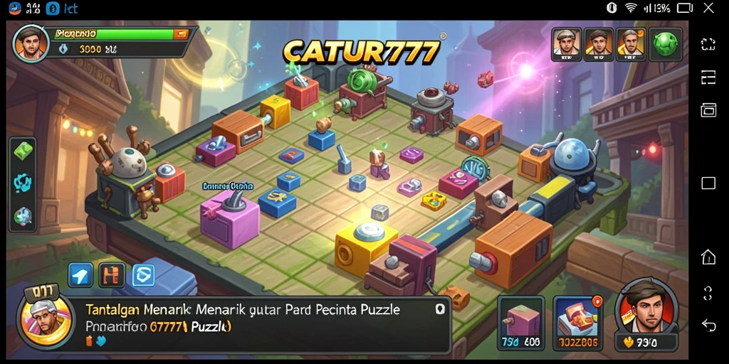 Tampilan gameplay seru dan menantang dalam CATUR777.