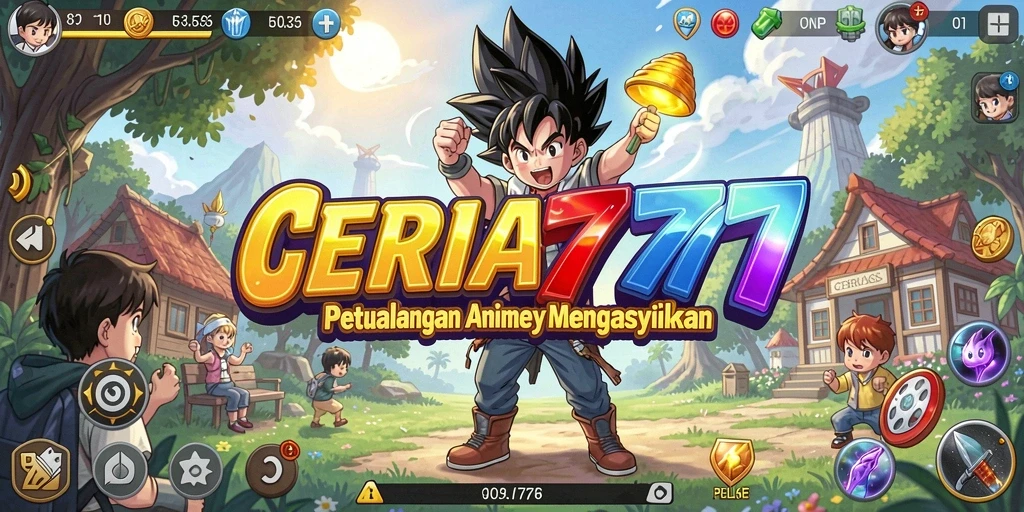 Tampilan aksi seru dalam CERIA777 dengan karakter anime favorit.