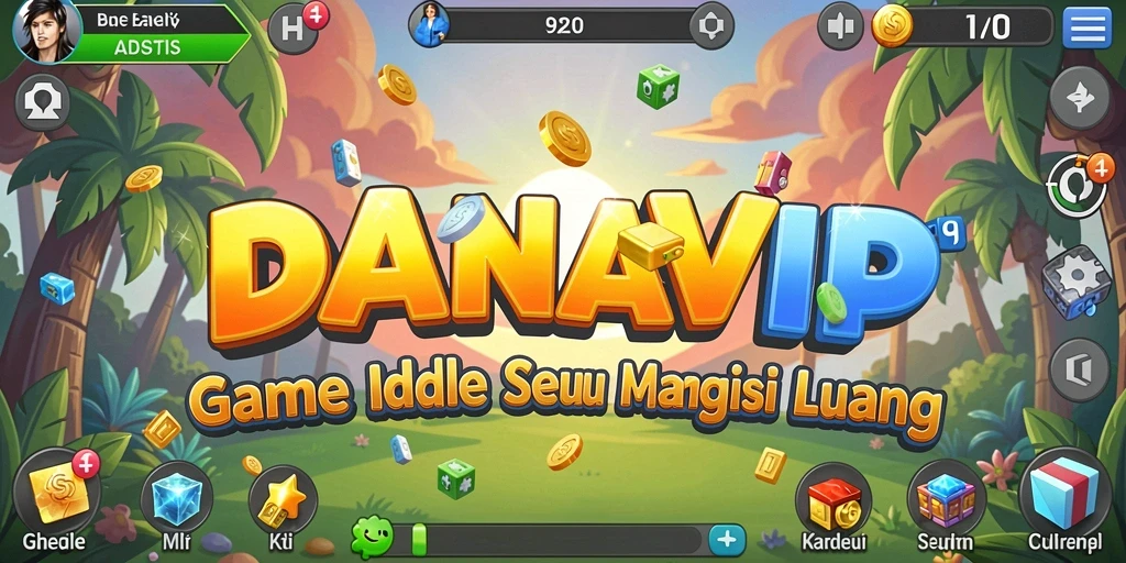 Tampilan gameplay dan mekanisme Idle yang seru di DANAVIP.