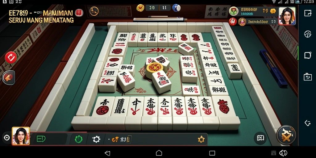 Tampilan gameplay menyenangkan dari EE789, permainan Mahjong yang menantang.