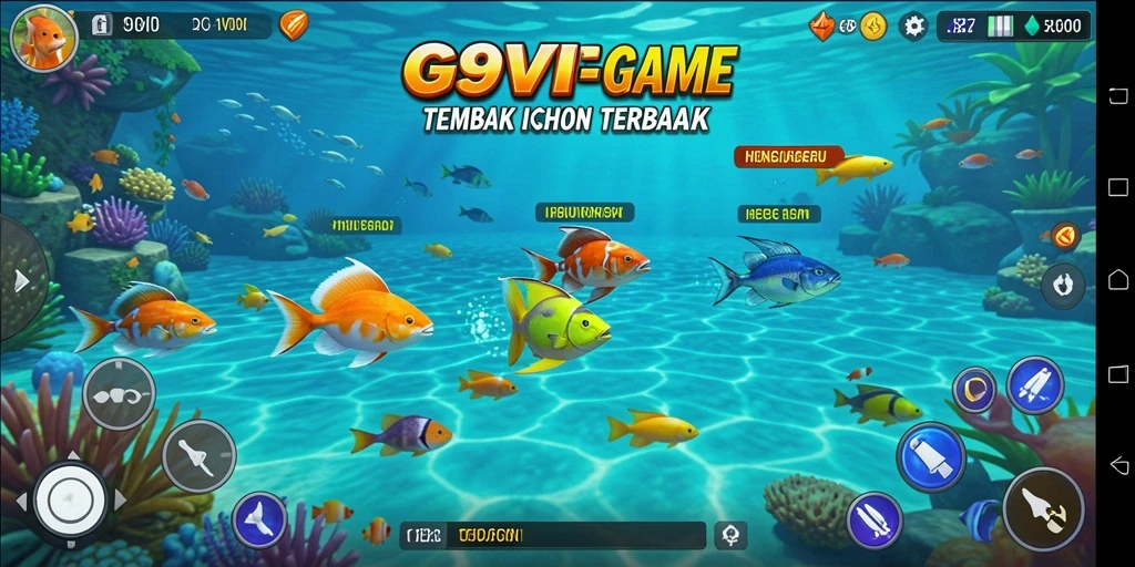 Tampilan gameplay menembak ikan yang seru di G9VIP.