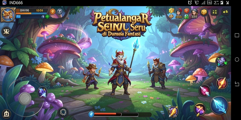 Tangkapan layar IND666 menampilkan aksi petualangan yang mendebarkan.