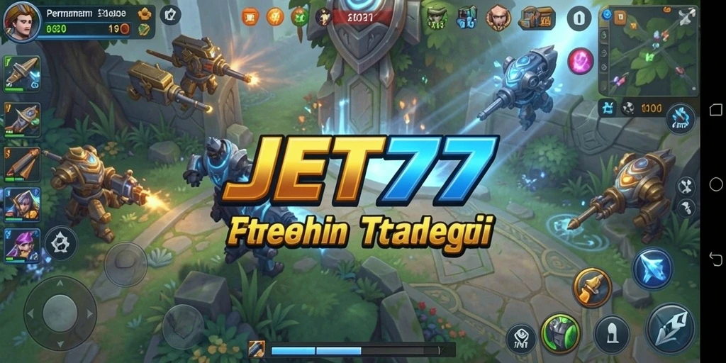 Tampilan menarik dari gameplay SLG JET77 yang menantang.