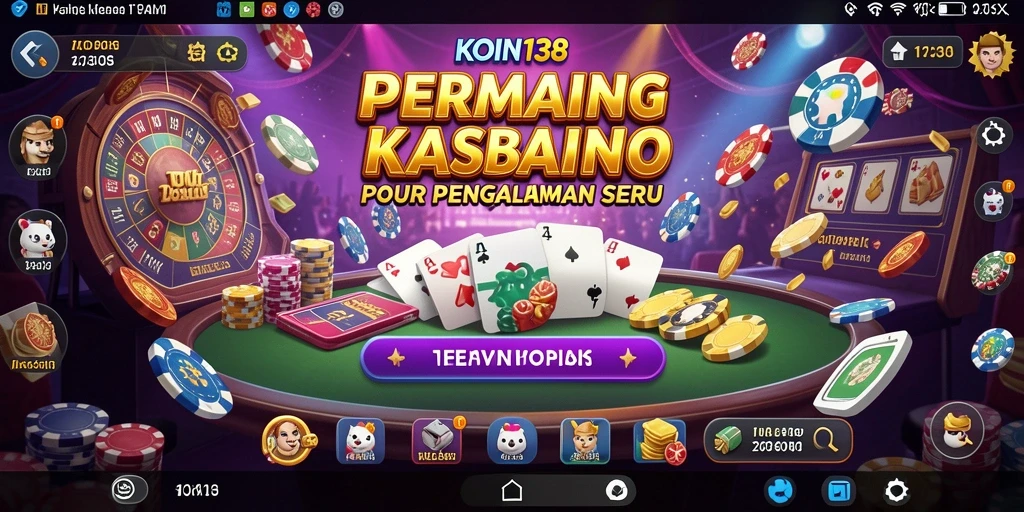 Tangkapan layar gameplay menampilkan suasana kasino yang mendebarkan.