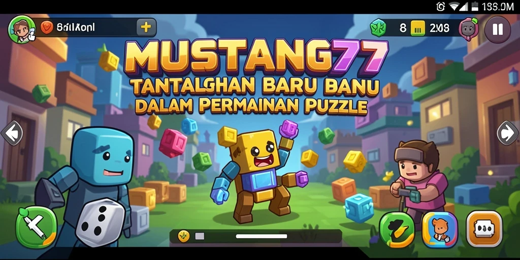 Tampilan gameplay MUSTANG77 yang menantang dalam menyelesaikan puzzle.