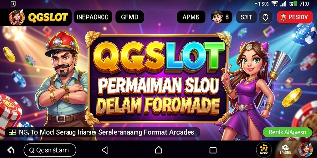 Tampilan gameplay seru dari QQSLOT yang penuh warna dan menantang.