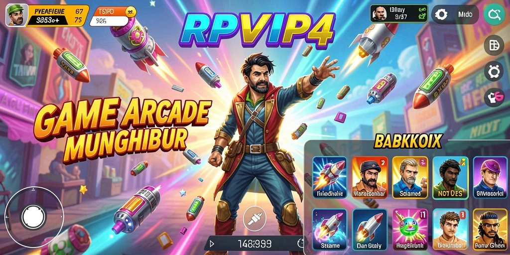 Tampilan gameplay RPVIP4 dengan aksi seru dalam permainan Arcade.
