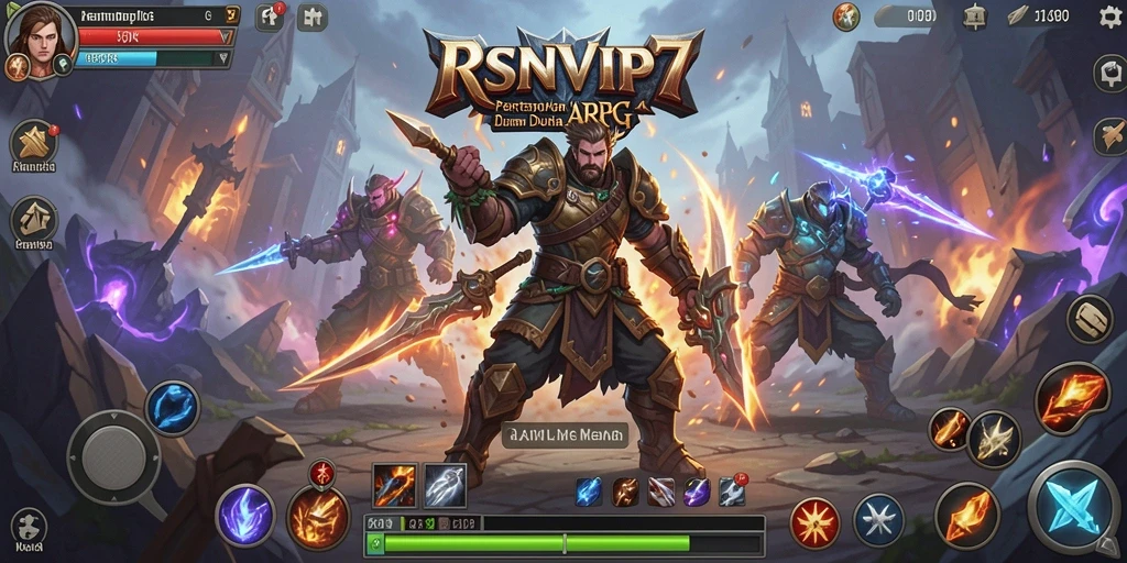 Gameplay RSNVIP7 dengan pertarungan yang mendebarkan dan grafis memukau.