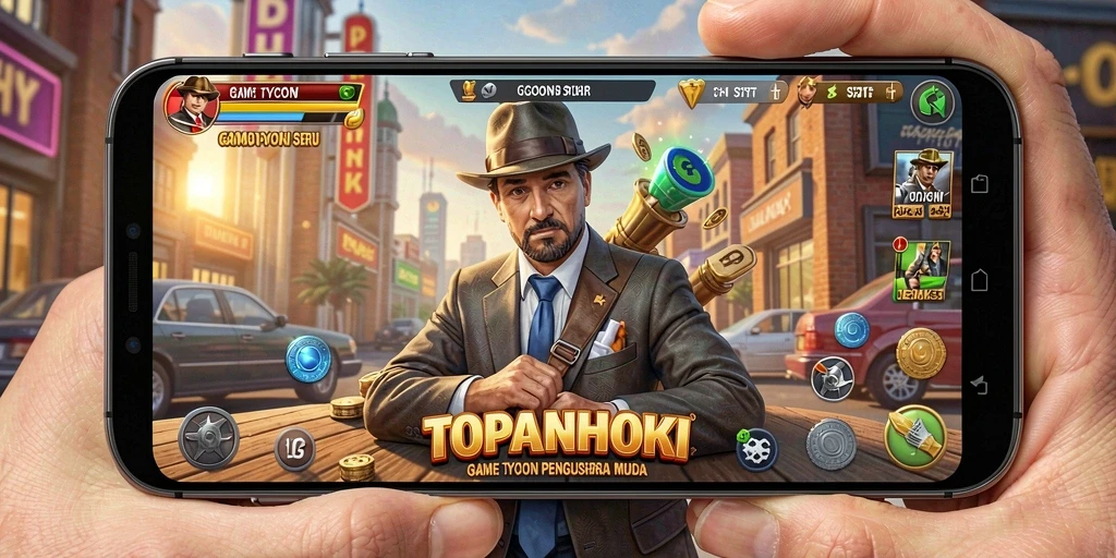 Screenshot menampilkan gameplay seru dalam mengelola tim hoki.